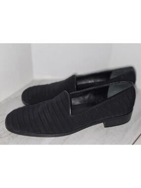 Yves Saint Laurent Black Women's Loafers Slip-On Shoes